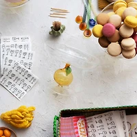 Hello Honey® 7.75" Citrus Charm Glass Food Pedestal