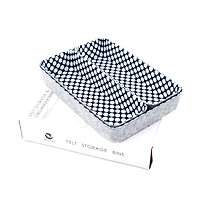 Welaxy Felt 3 Piece Polka Dot Drawer Organizer Set