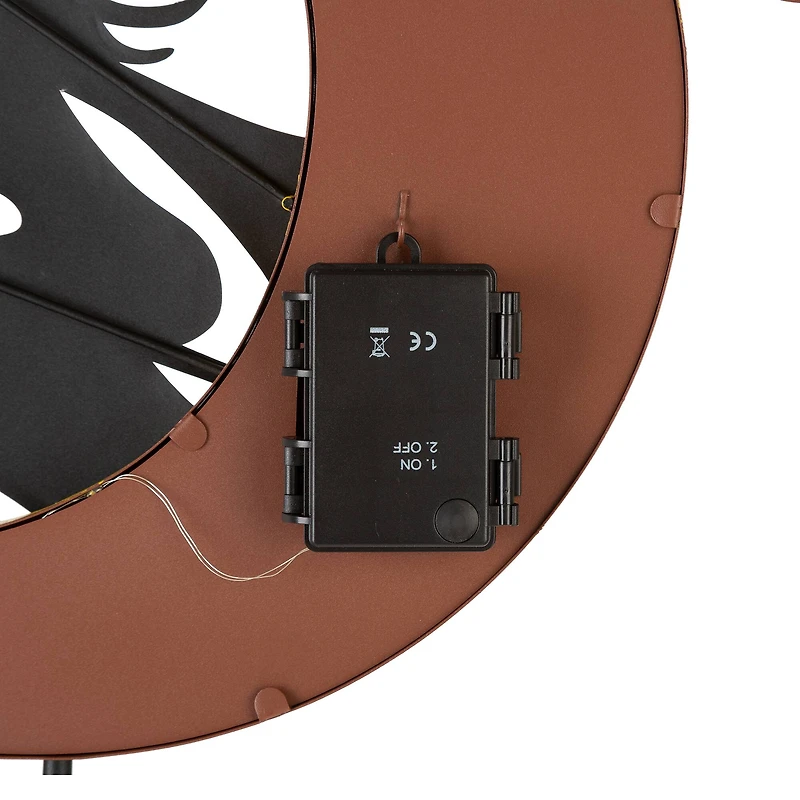 Glitzhome® 45" Lighted Metal Halloween Moon Yard Stake