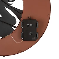 Glitzhome® 45" Lighted Metal Halloween Moon Yard Stake