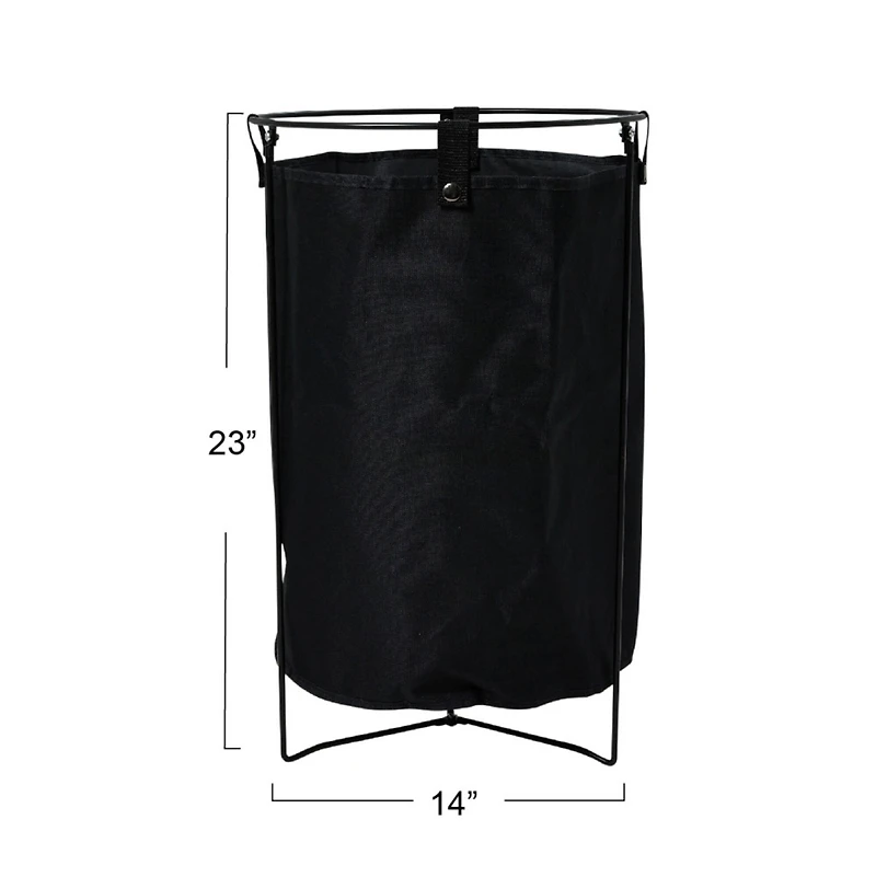 Household Essentials 23" Standing Laundry Hamper with Removable Bag