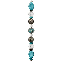 12 Pack: Clear & Blue Turquoise Strung Beads By Bead Landing™