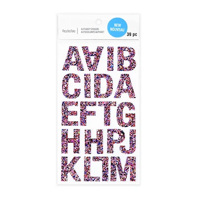 Multicolor Blue & Red Glitter Alphabet Stickers by Recollections™ 