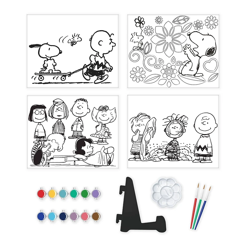 Peanuts® Paint Your Own Figurine & Amazing Artist Set Gift Bundle