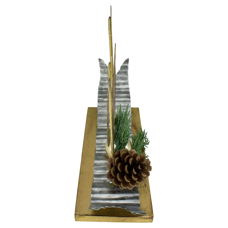 11" Pine & Pinecone NOEL Tabletop Christmas Décor