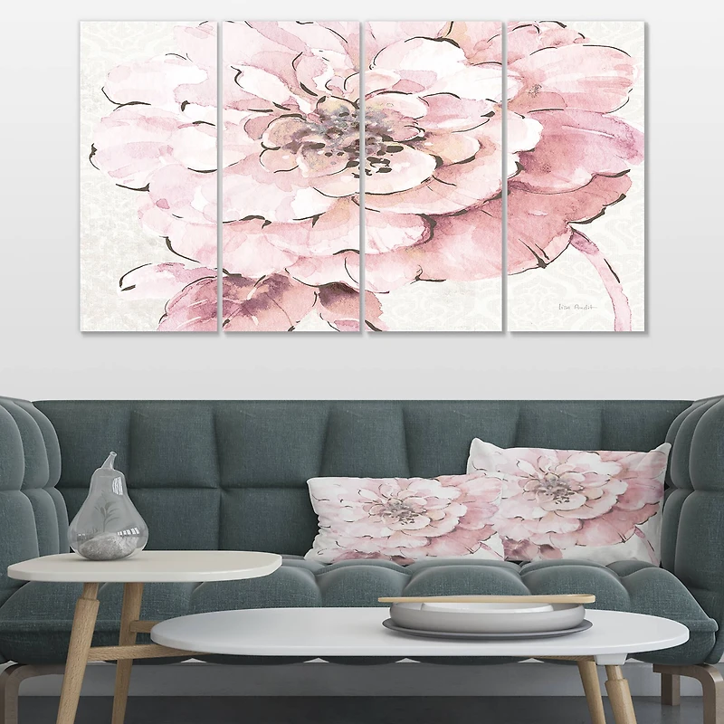 Designart - Indigold Shabby Peonies Pink