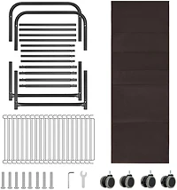 NEX™ Black 20-Hanger Rolling Trolley Closet Organizer