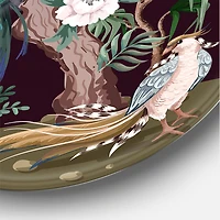 Designart - Chinoiserie With Birds and Peonies V