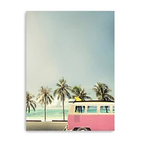 Lumaprints Pink Surf Bus Canvas