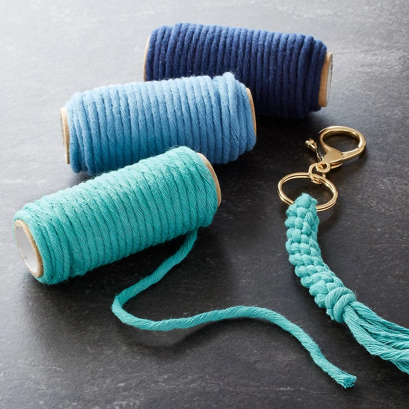 3mm Blue Cotton Macramé Cords by Bead Landing™