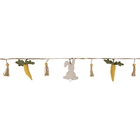 3.5ft. Plush Easter Rabbit & Carrot Twine Garland 