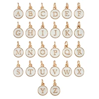 White & Gold Alphabet Charm Set by Bead Landing™