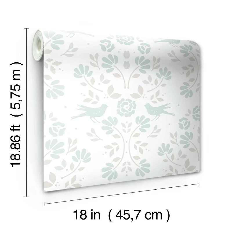 RoomMates Rose Lindo Woodland Peel & Stick Wallpaper