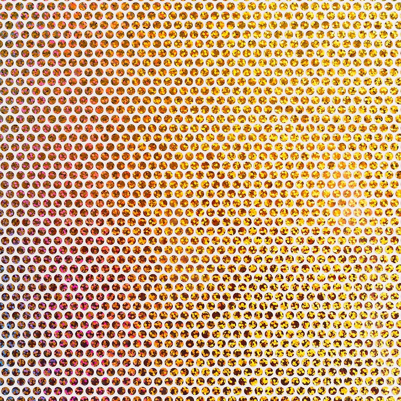 Cricut® Holographic Sparkle Iron-On Gold Mosaic Circles