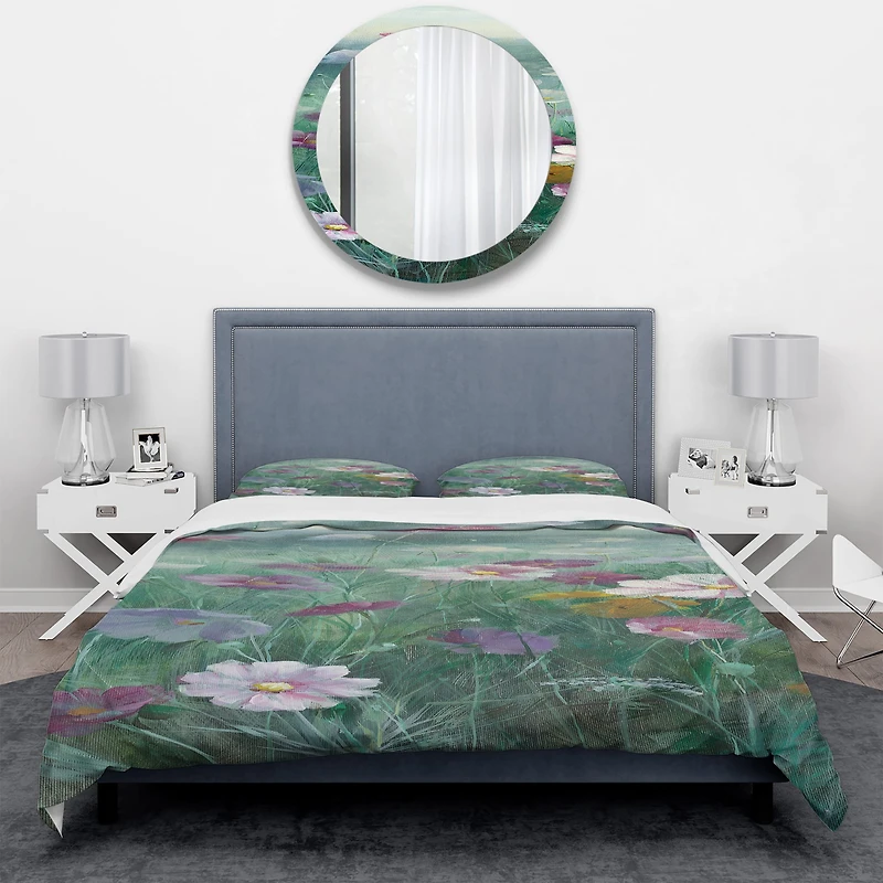Designart 'Cosmos at Dawn II' Geometric Bedding Set