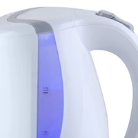 MegaChef 1.7L White Plastic Electric Tea Kettle