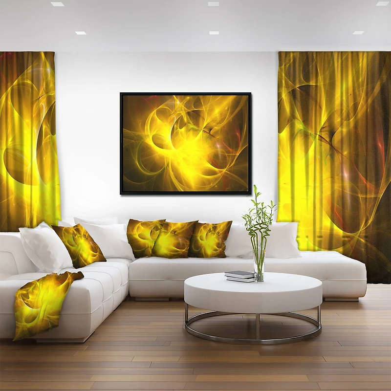 Designart - Dark Yellow Nebula Star