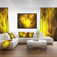 Designart - Dark Yellow Nebula Star