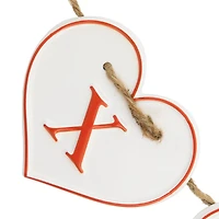 32" Valentine's Day Hearts "XOXO" Metal Banner