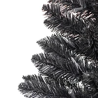 4ft. Pre-Lit Black Carson Pine Artificial Christmas Tree, Clear Lights