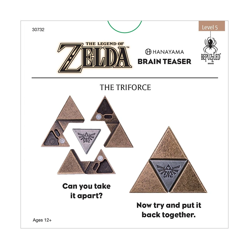 Hanayama Level 5 Cast Puzzle - The Legend of Zelda: The Triforce