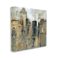 Stupell Industries Abstract Cityscape Urban Buildings Canvas Wall Art