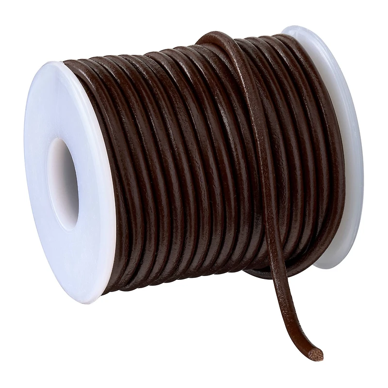 6 Pack: 3mm Round Leather Lace by Bead Landing™