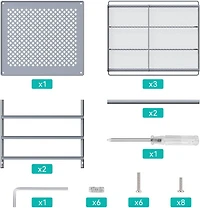 NEX™ 3-Tier -Bottle Metal Spice Rack with Drawer Organizer