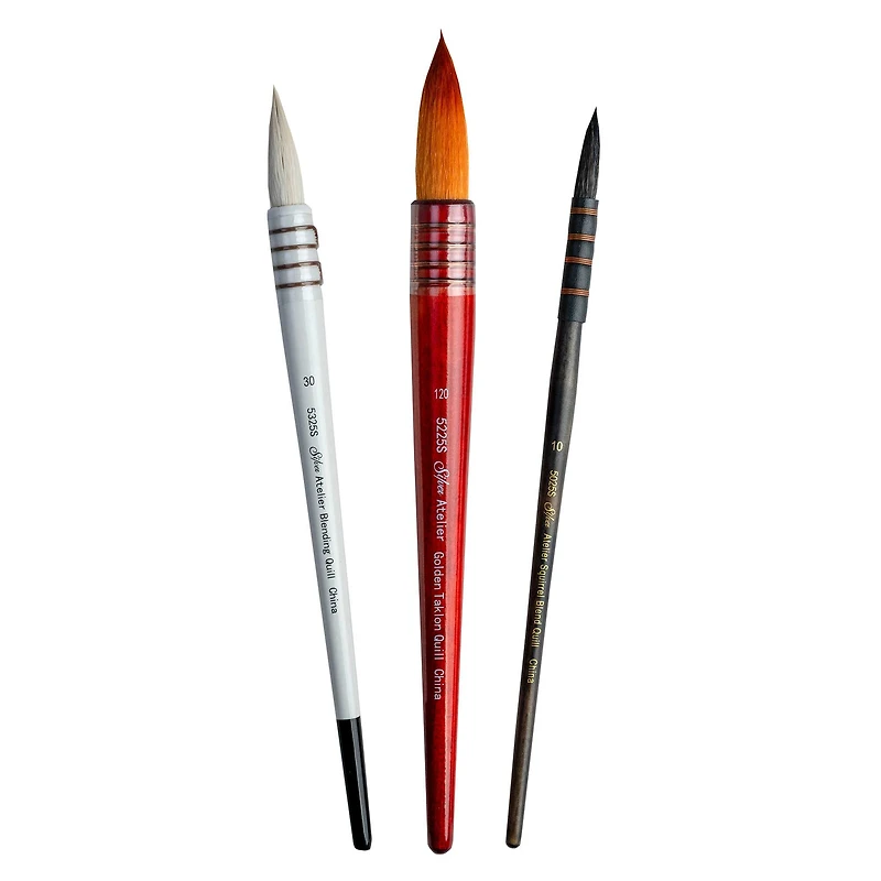 Silver Brush Limited Atelier Quill™ 3 Piece Round Brush Set