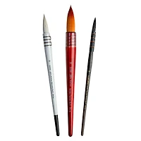 Silver Brush Limited Atelier Quill™ 3 Piece Round Brush Set