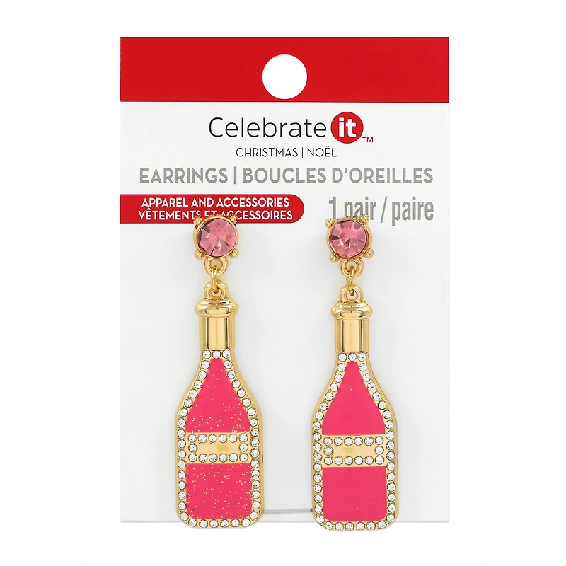 Pink Champagne Earrings by Celebrate It™