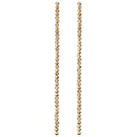 9 Pack: Amber Small Glass Faceted Rondel Beads, 3mm by Bead Landing™