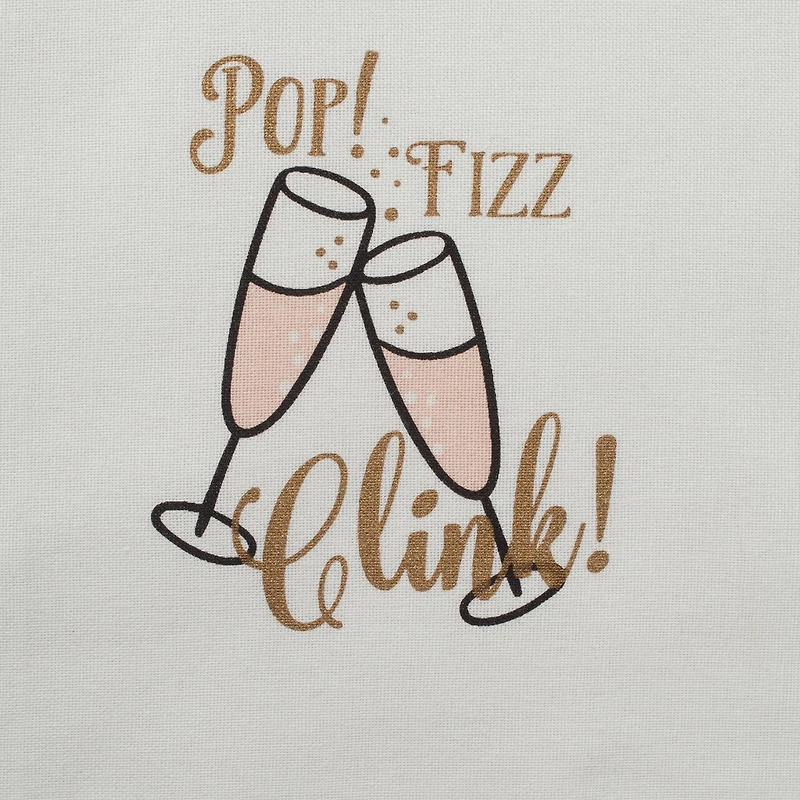 DII® Assorted Pop Fizz Clink! Printed Dishtowel (Set of 2)