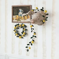 Hello Honey® 6ft. Lemons & Leaves Metal Garland