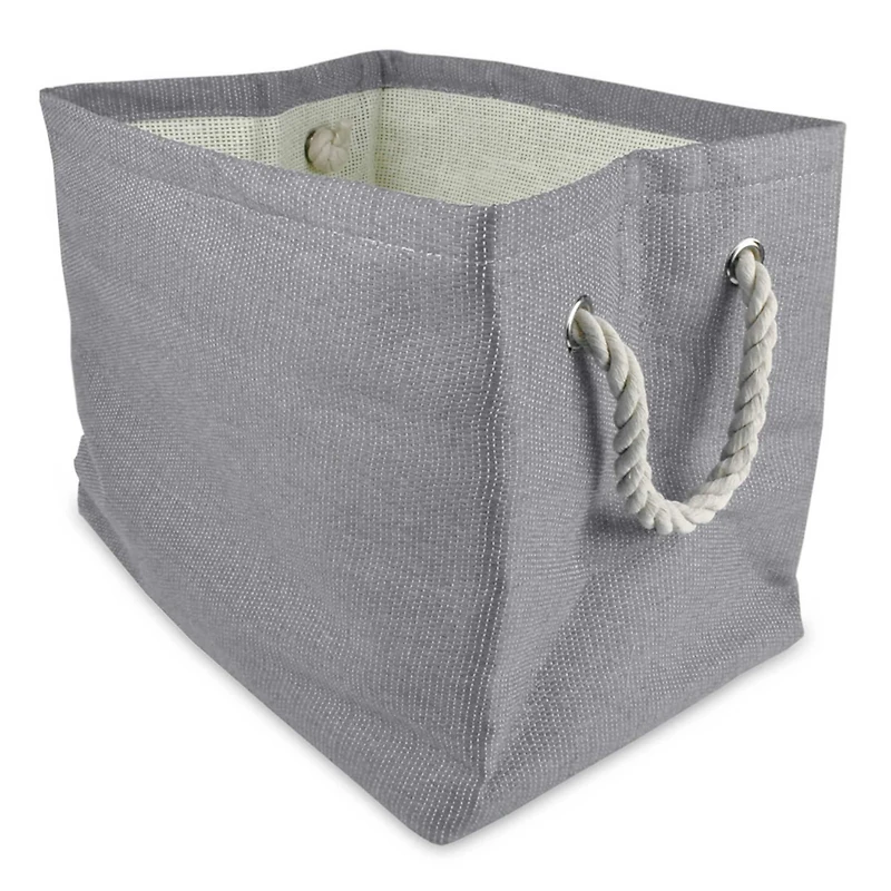 DII® Medium Rectangle Solid Gray Paper Bin