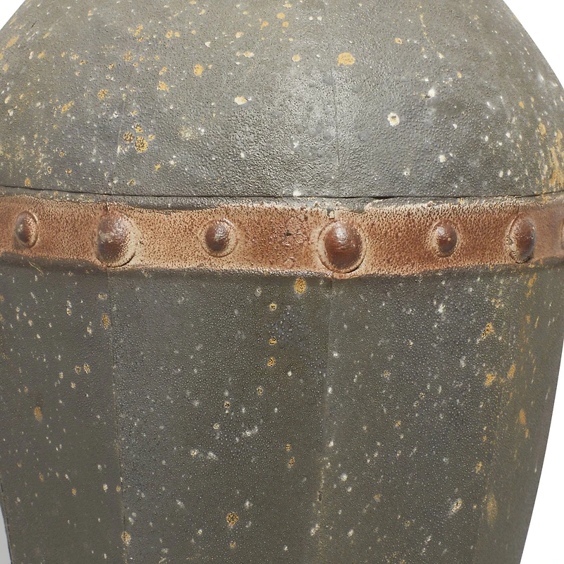 Brown Metal Rustic Vase Set