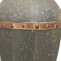 Brown Metal Rustic Vase Set