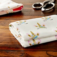 White Unicorn Cotton Fabric Bundle by Loops & Threads™