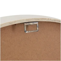 23.5" Woodgrain & White 2-Tone Wall Clock