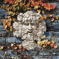 Design Toscano Bacchus Harvest God Green Man Wall Sculpture