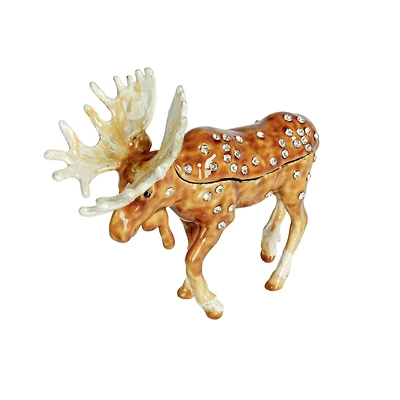 Hello Honey® 3.5" Brown Majestic Moose Trinket Box