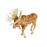 Hello Honey® 3.5" Brown Majestic Moose Trinket Box