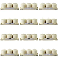 12 Packs: 3 ct. (36 total) Basic Elements™ 3" x 3" Ivory Pillar Candles by Ashland®