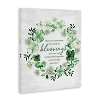 Stupell Industries Irish Proverb Wreath Canvas Wall Art