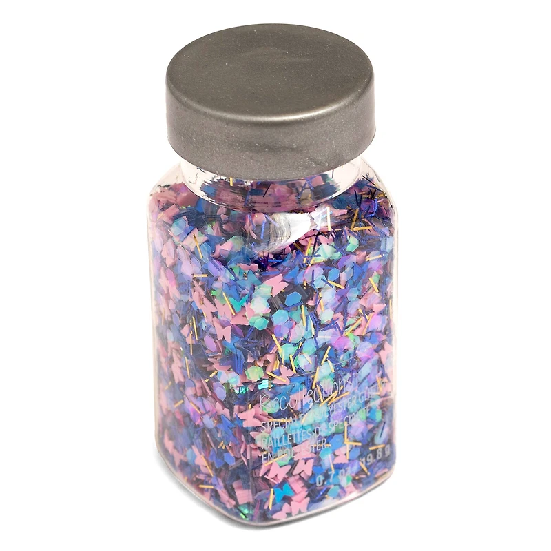 Butterfly Confetti Specialty Polyester Glitter by Recollections™, 0.7oz.