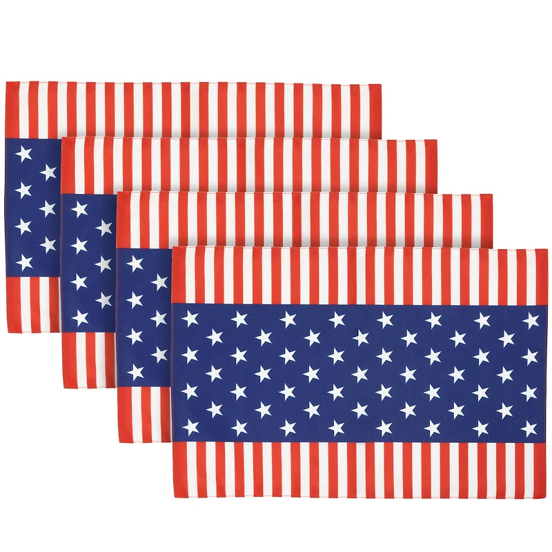 Stars & Stripes Americana Printed Placemats, 4ct.