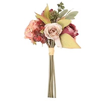 11" Pink & Mauve Rose & Peony Bouquet by Ashland®
