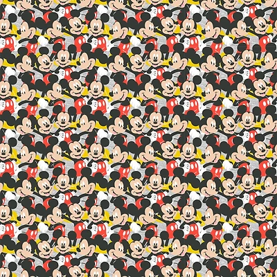 Disney® Mickey Mouse Packed Style Cotton Fabric