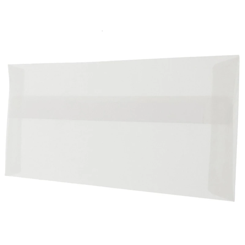 JAM Paper 10 Clear Business Translucent Vellum Envelopes 50ct.
