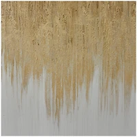 Gold Canvas Ombre Geode Framed Wall Art with Gold Frame Set of 3 32", 16", 16"